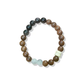 BNNYW Golden Sandalwood Bracelets Unisex