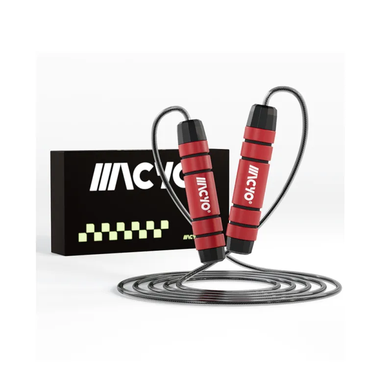 MACYO Fitness Training Non Countable Jump Ropes Fitness Crowd PVC+Steel Wire Rope, Foam Controller-1