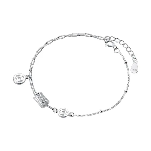Yiru S925 Silver Beaded Bracelet Accessory Women's