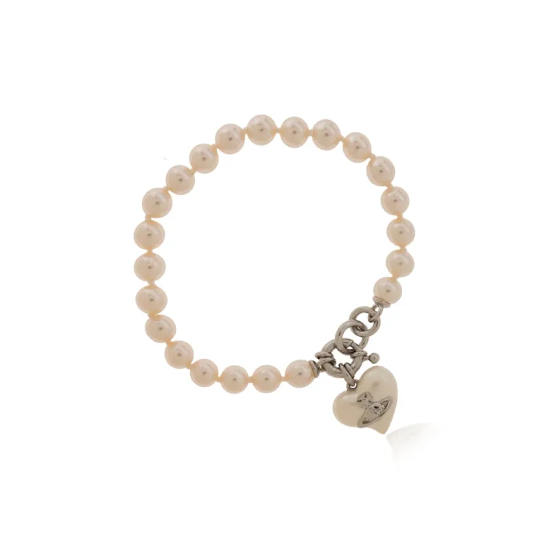 Vivienne Westwood Brass, Pearl Bracelets Kids' Gold-2