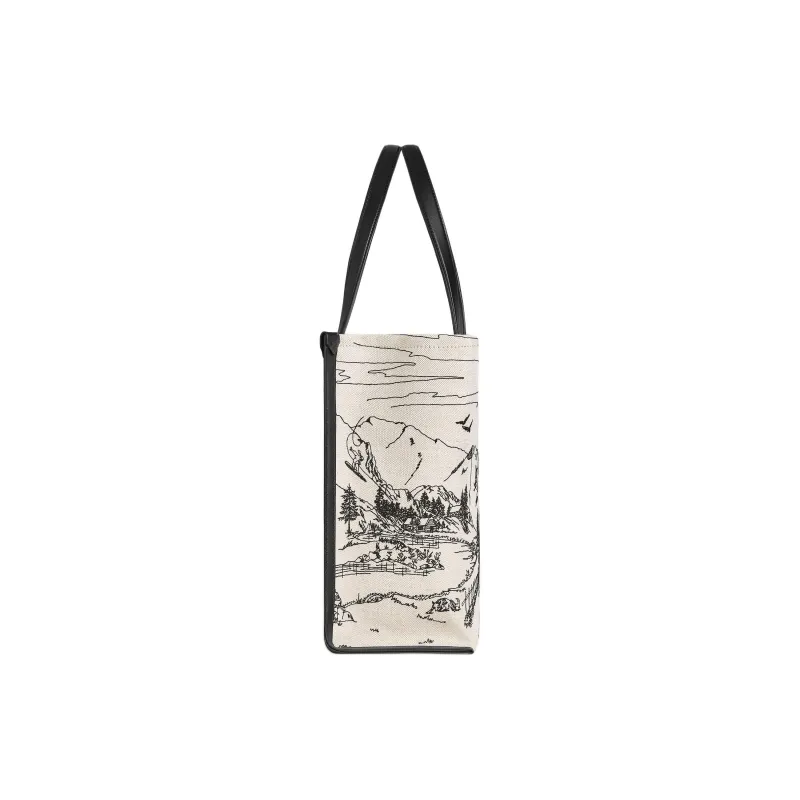 MONTBLANC Fabric Tote Bag Shopping Bag Handbag Regular Women's Ivory-2