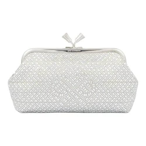 Anya Hindmarch Recycled Satin Clutch Women's Silver