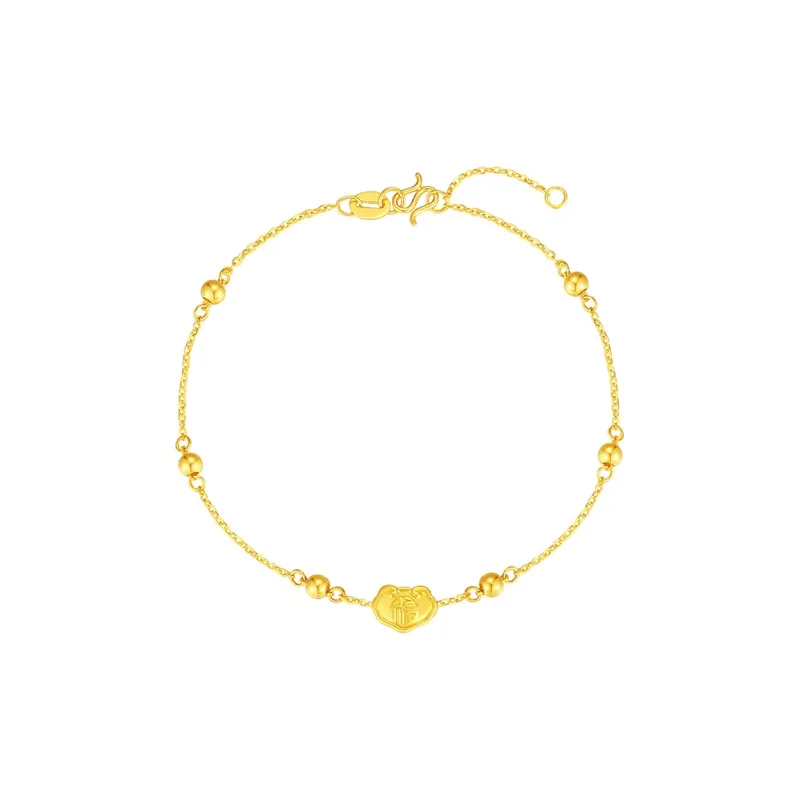 Lao Feng Xiang Gold Bracelet Women's-0