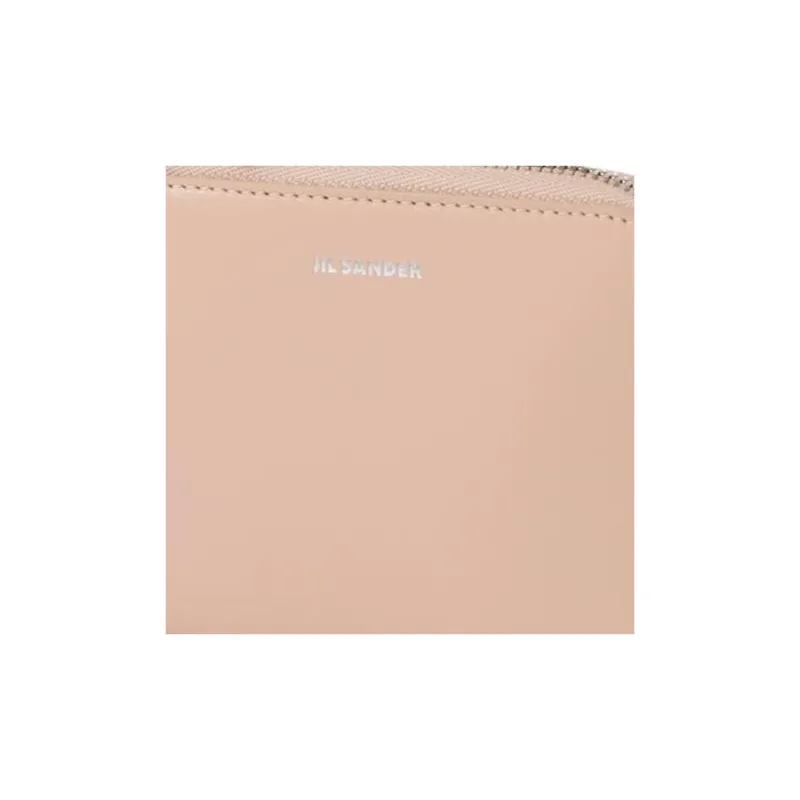 JIL SANDER Calfskin Wallet Women's Rose Pink-4