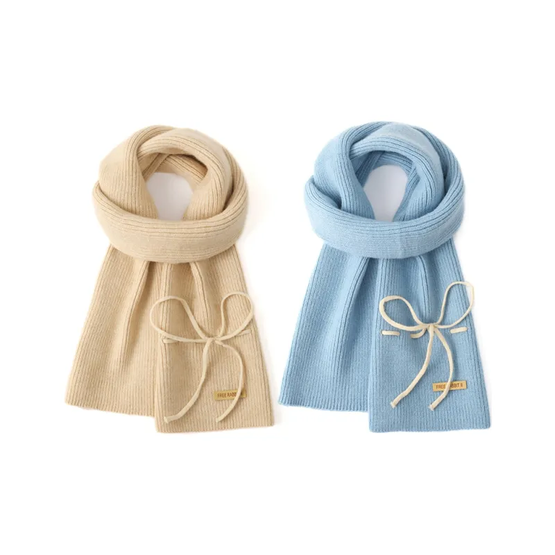 FREE RABBITⅡ Fall And Winter Warm Windproof Cold Resistant Knitted Fabric Yarn Scarf Unisex-11