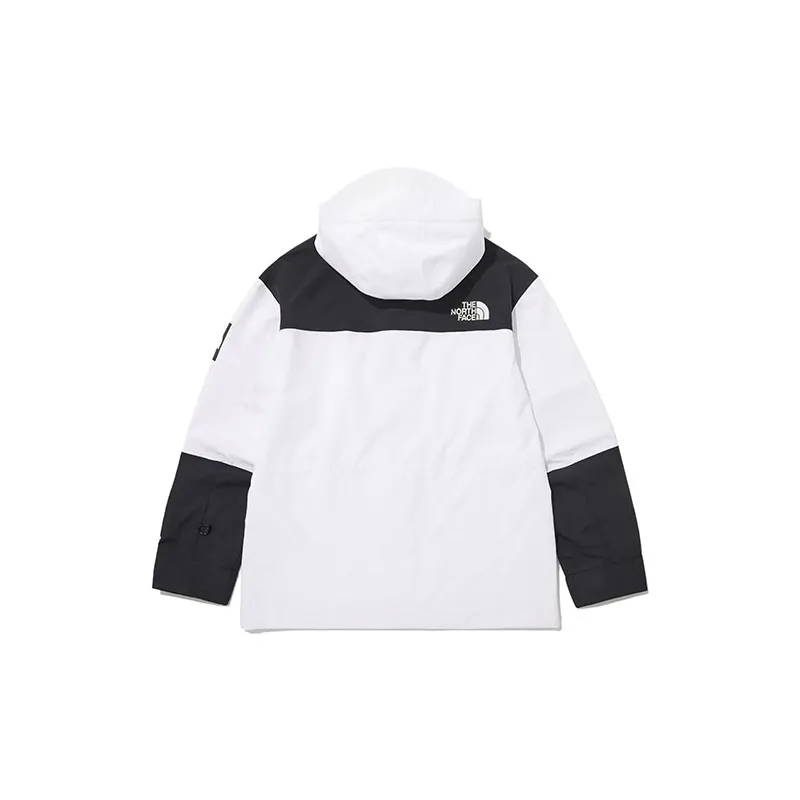THE NORTH FACE Hiking Waterproof And Windproof Windbreaker Jacket Unisex White Shopping Bag Included-2