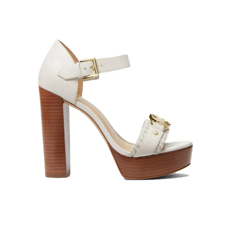 MICHAEL KORS Rory One-Strap Sandals 11.4cm Women's White-1