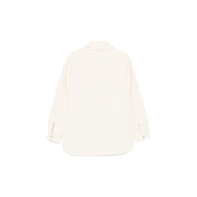 MC2 Saint Barth Wooly Tweed Sequinned Chantel Jacket-1