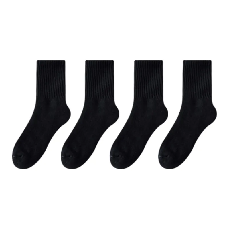 MIIOW Mid Calf Socks Women's 4 Pack-0