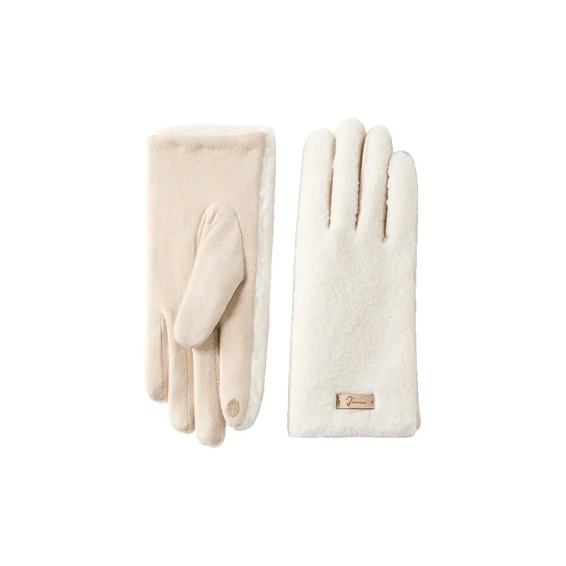 JIUMU Plush Warm Gloves Women's-0