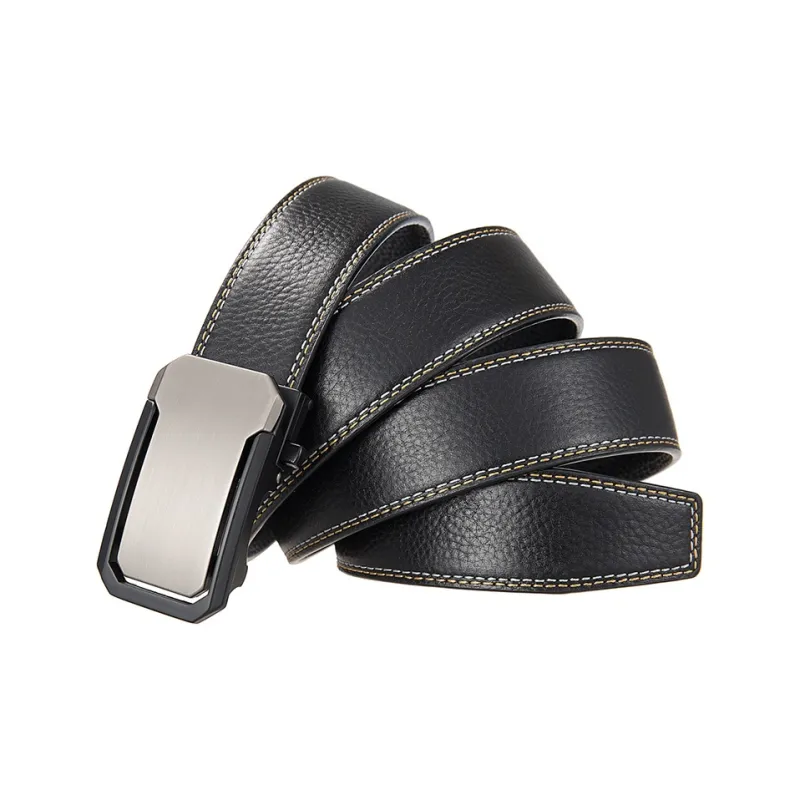 YUZHAOLIN Top Grain Cow Leather Leather Belts Men's 3.5CM-3