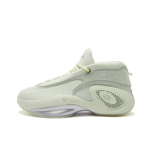 FILA FUSION Abrasion Resistant Mid Top Basketball Shoes Men's Canary Green