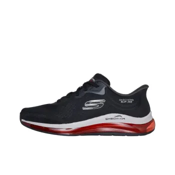 Skechers Skech-Air Element 2.0 Anti-Slip Wear-Resistant Low-Top Casual Shoes Men's Black Red