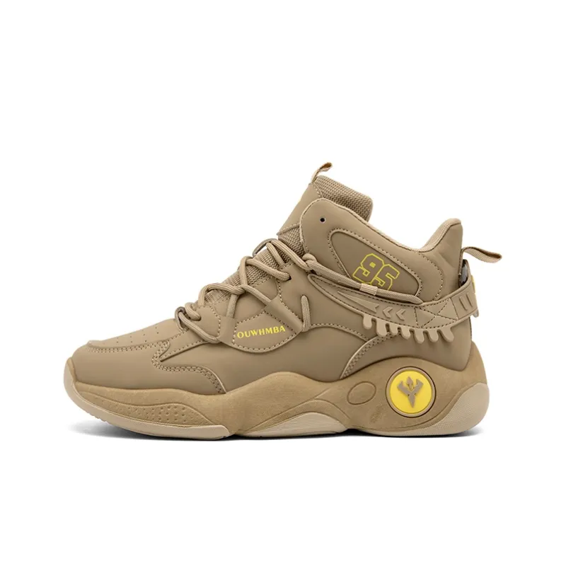 OUWENHEIMANBA Cushioning Coverage Rebound Height Increase Abrasion Resistant Breathable High Top Basketball Shoes Men's-4