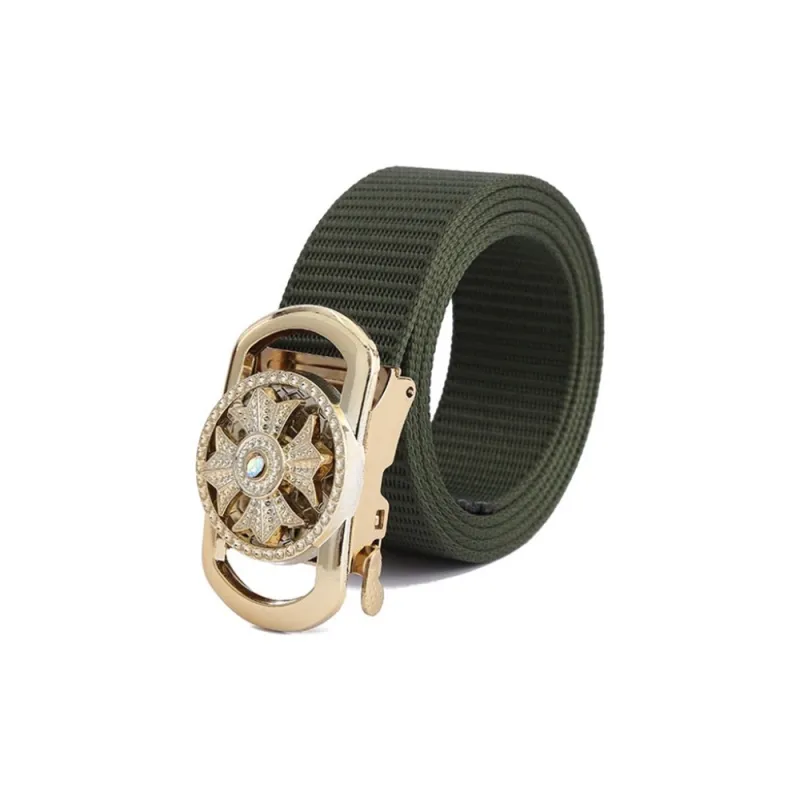 YUZHAOLIN Canvas Belt Unisex 3.8cm-6