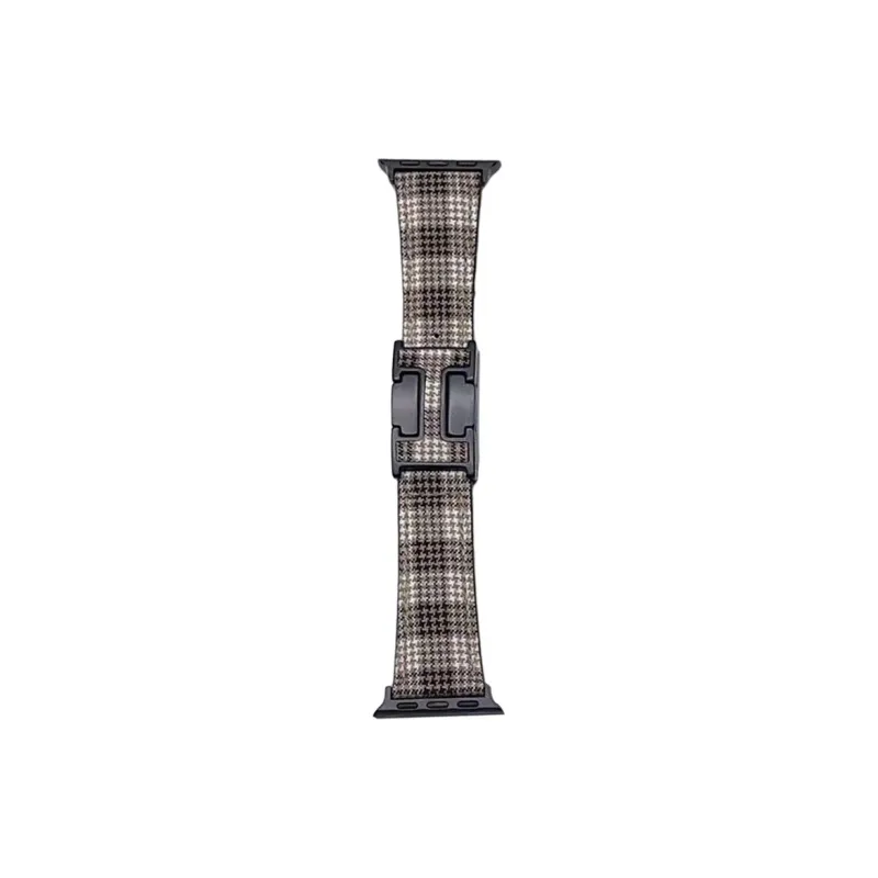 NCFCK Apple Compatibility Watch Band Plaid Material-5