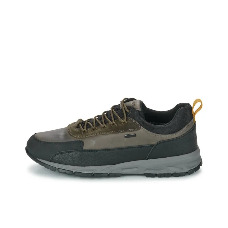 GEOX Slip Resistant Abrasion Resistant Shock Absorbers Low Top Casual Shoes Men's Green-0