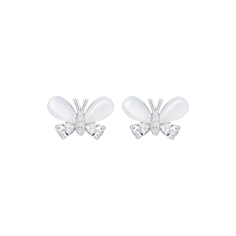 KADER Shimmering Butterfly Dance Series Stud Earrings Women's-0