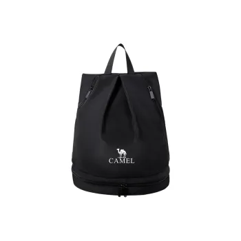 CAMEL Fabric Storage Bag Sports Backpack Regular Unisex Black/Pink