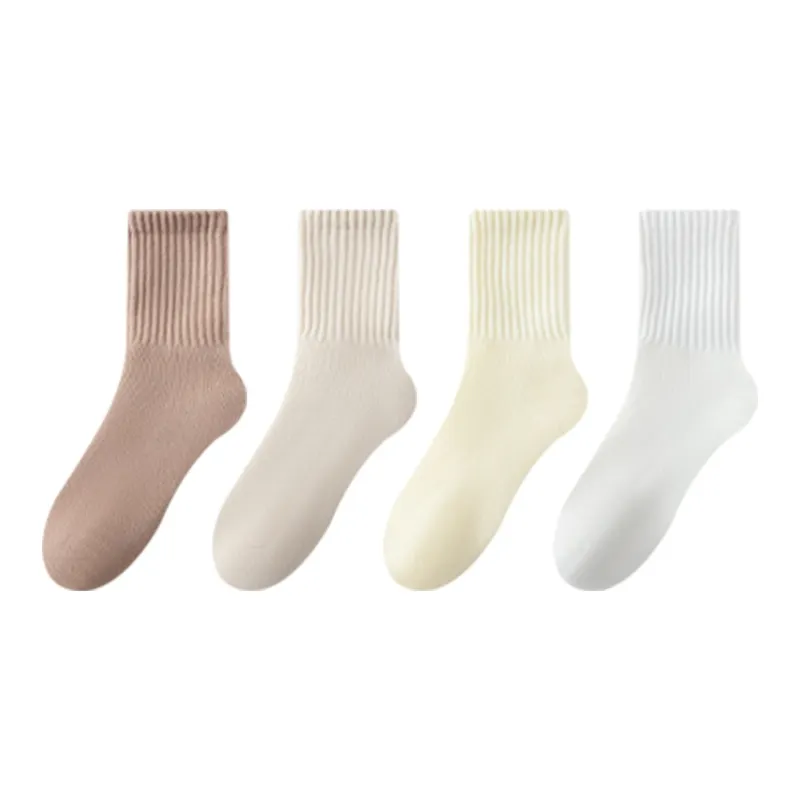 MIIOW Mid Calf Socks Women's 4 Pack-7