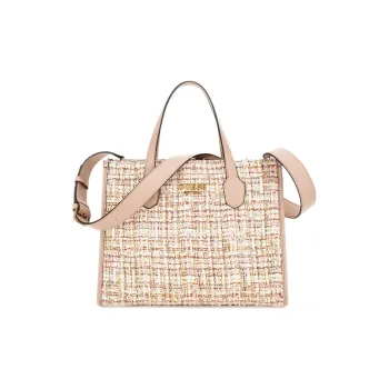 GUESS Tweed Shoulder Bag Crossbody Bag Handbag Regular Women's Pink