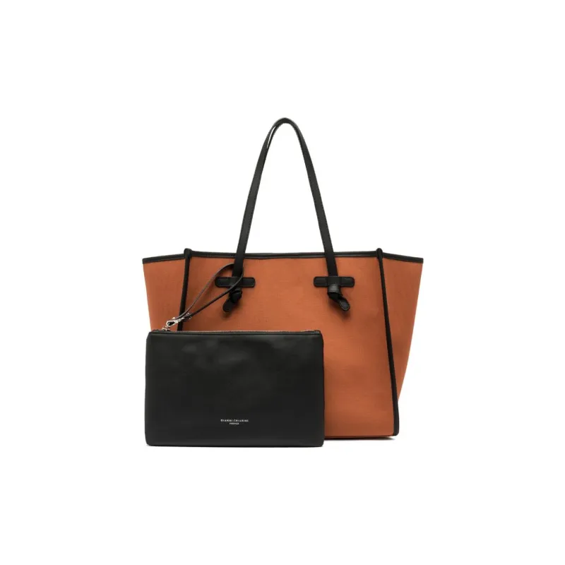 GIANNI CHIARINI Canvas Canvas Bag Tote Bag Shopping Bag Handbag Shoulder Bag Women's Ginger Yellow-1