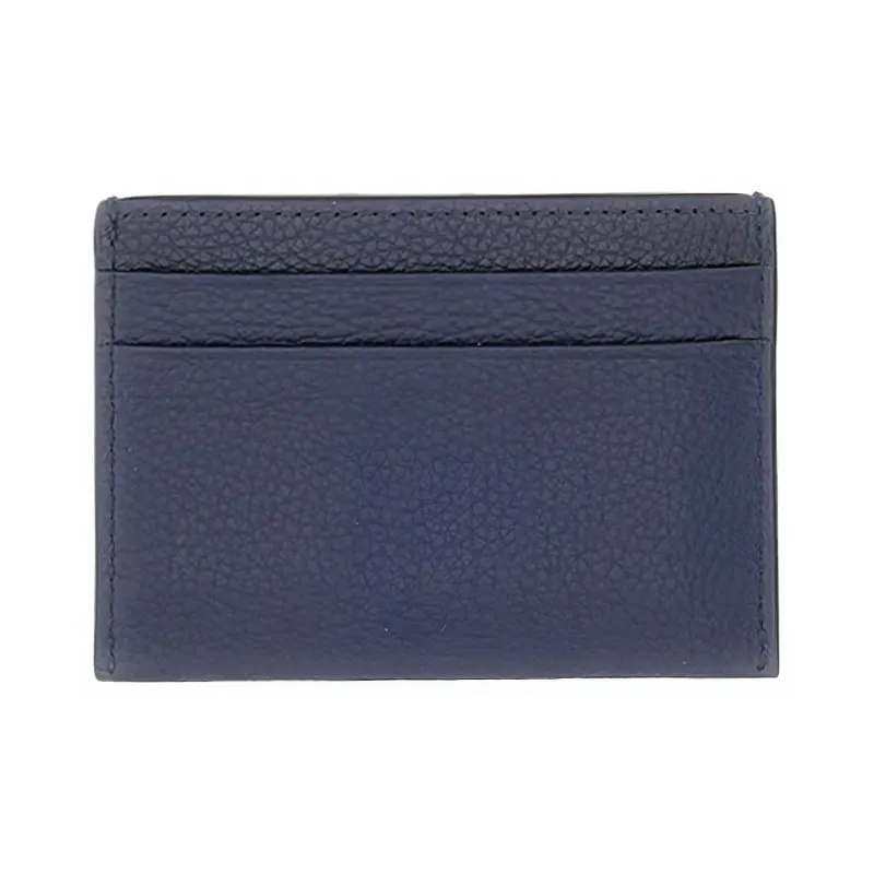 KENZO Leather Card Holder Men's Blue-1