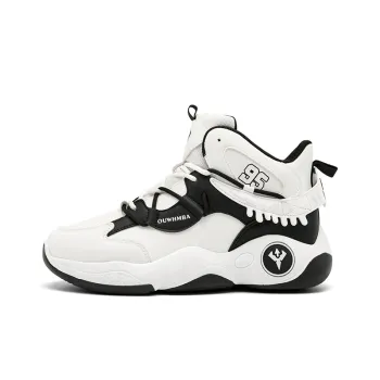 OUWENHEIMANBA Cushioning Coverage Rebound Height Increase Abrasion Resistant Breathable High Top Basketball Shoes Men's