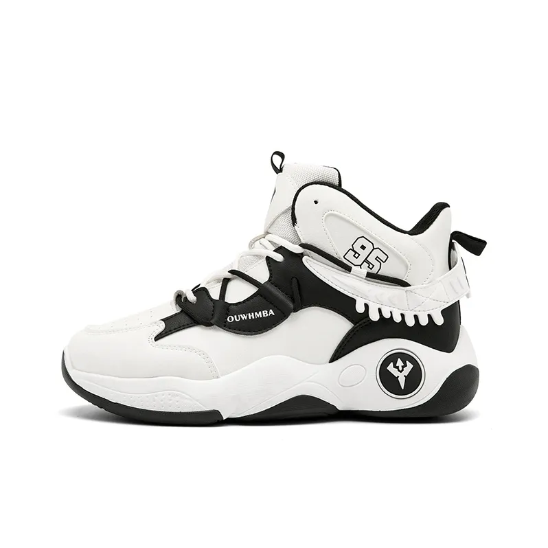 OUWENHEIMANBA Cushioning Coverage Rebound Height Increase Abrasion Resistant Breathable High Top Basketball Shoes Men's-0