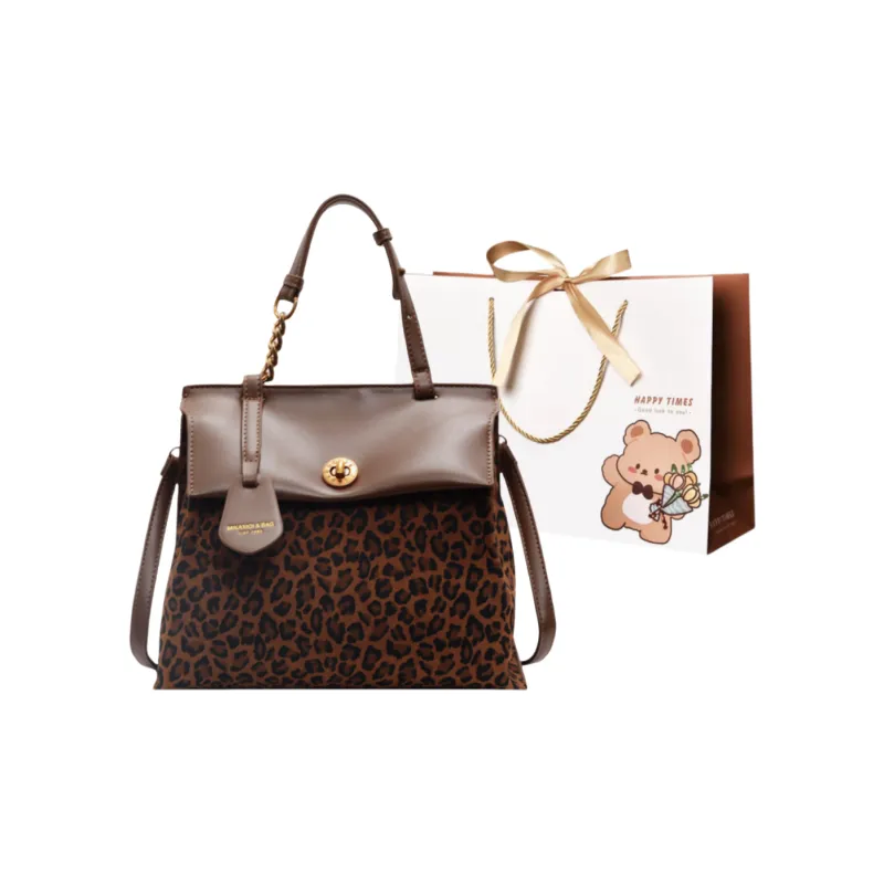 ERANGBEAR PU Backpack Regular Women's Coffee Brown Black-4