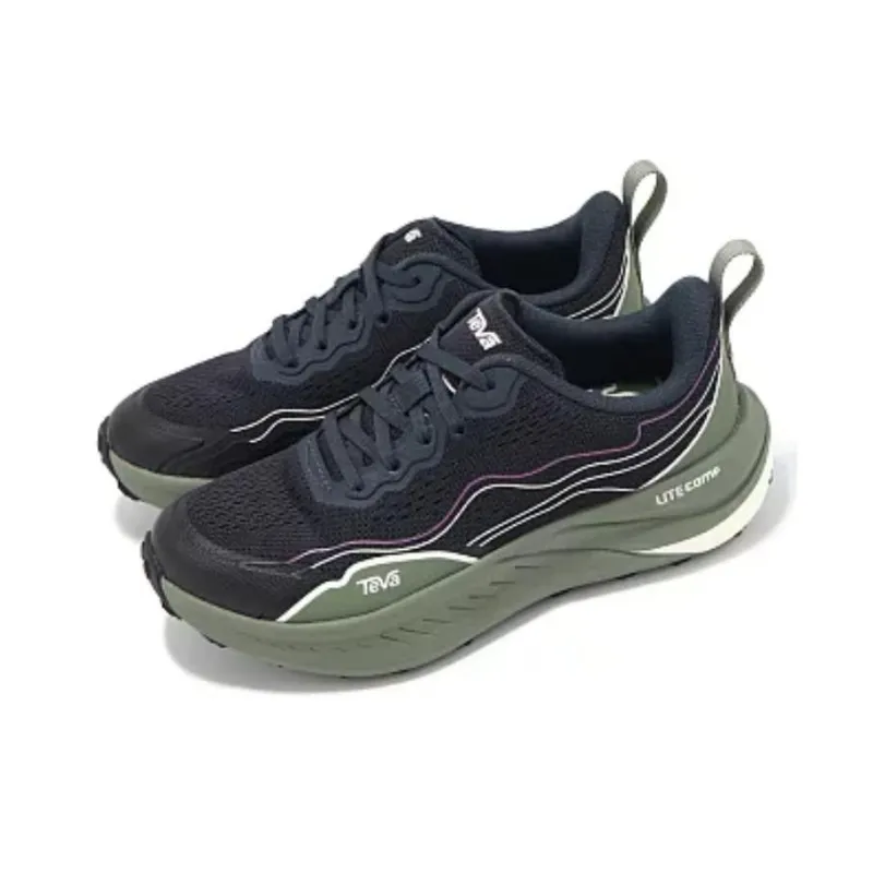 Teva Anti Slip Wear Resistant Low Top Trail Running Shoes Women's Black-2