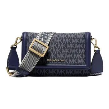 MICHAEL KORS Jet Set Polyester Shoulder Bag, Crossbody Bag Small Size Women's Marine Blue