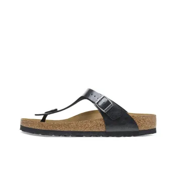 Birkenstock Gizeh Series Abrasion Resistant Flip Flops Women's Black Narrow Fit