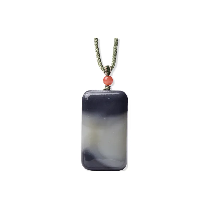 The Call Of The Heart Hetian Jade Pendants Blue And White Unisex-0
