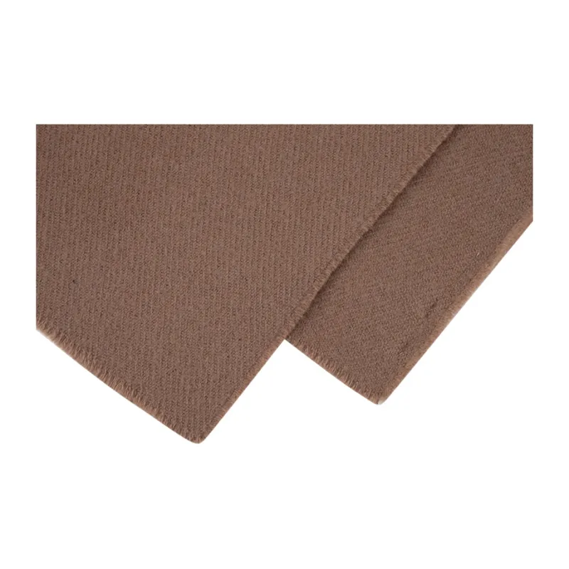 CALVIN KLEIN Sheep Wool Knit Scarves Women's Light Coffee-4