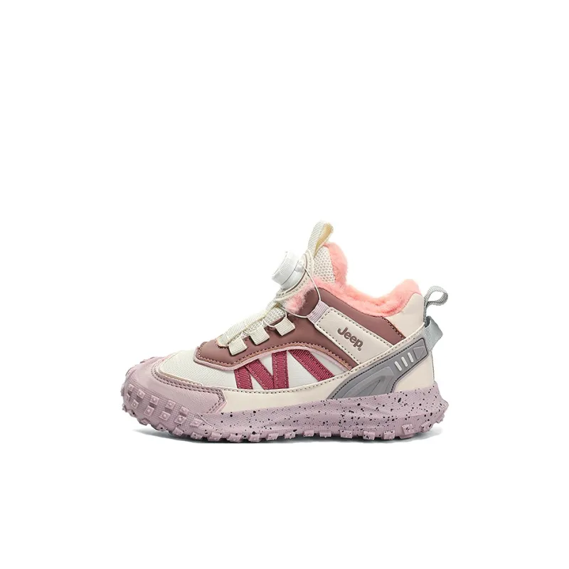 Jeep Slip Resistant Anti Kick Abrasion Resistant Breathable Thermal High Top Kids Lifestyle Shoes Kids'-0