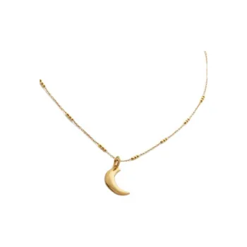 Monica Vinader 925 Sterling Silver Necklaces Women's Gold