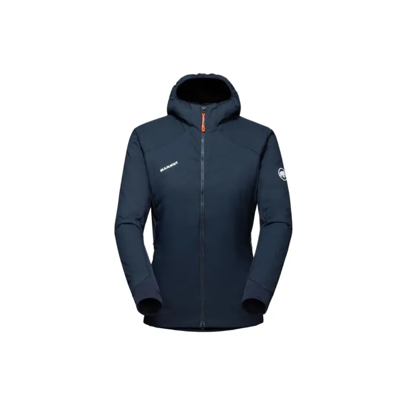 MAMMUT Rime Light IN Flex Hooded Jacket Jackets Coats Unisex Marine Blue With Free Necklace-1