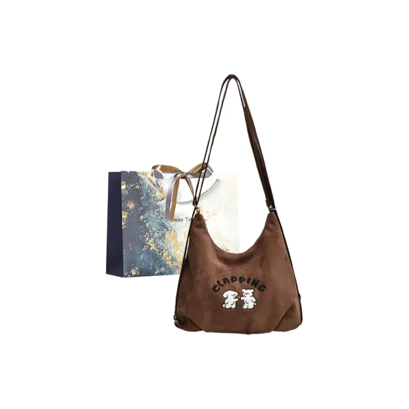 Iman's House PU & Matte Backpack Women's Brown/Coffee-5