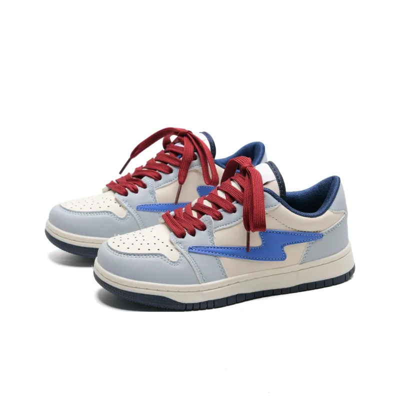 KAAVER OTTO Cushioning Impact Resistance Wear-Resistant Balance Low-Top Skateboard Shoes Unisex Light Sea Blue-2