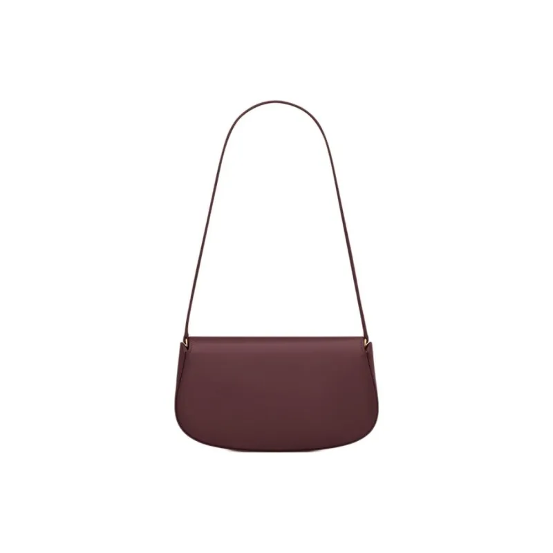 SAINT LAURENT Calfskin Shoulder Bag Women's Cabernet Sauvignon Red-2
