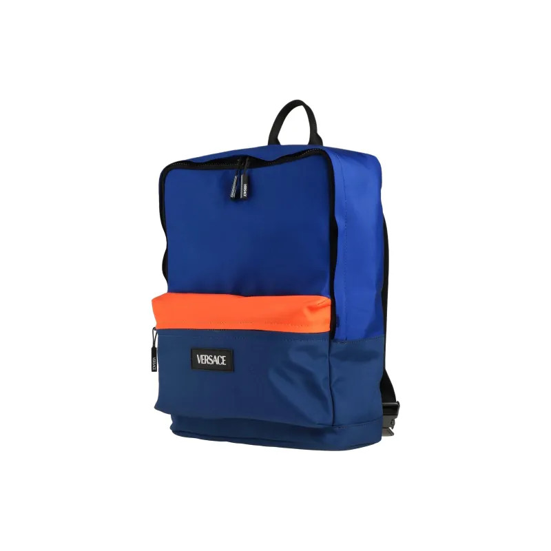 VERSACE Polyester Calfskin Backpack Kids' Blue-1