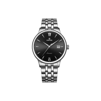EBOHR Master Collection Mechanical Movement Stainless Steel Strap Watch Men's Watches Black Dial