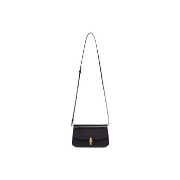 THE ROW Leather Baguette Bag, Shoulder Bag, Crossbody Bag Women's Black