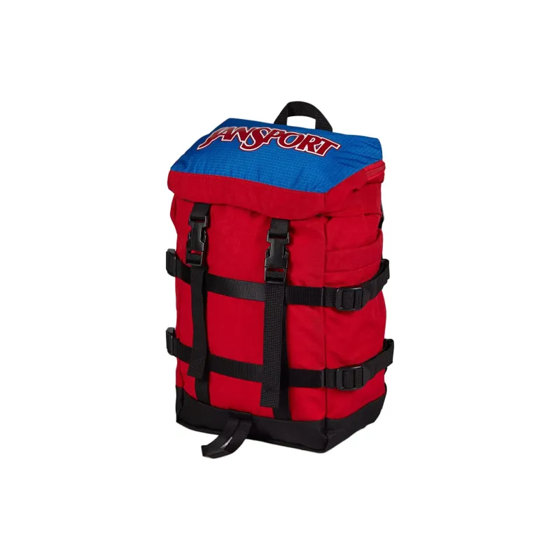JanSport Recycled Nylon Backpack Mini Unisex Red-1