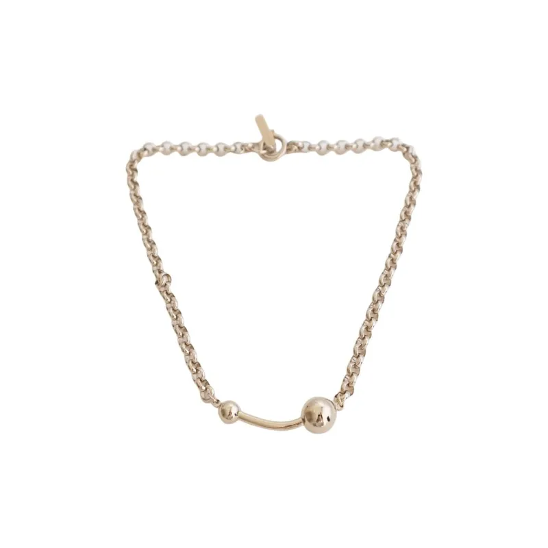 JUSTINE CLENQUET 24K Pale Gold Coated Brass Necklaces Women's Gold-1