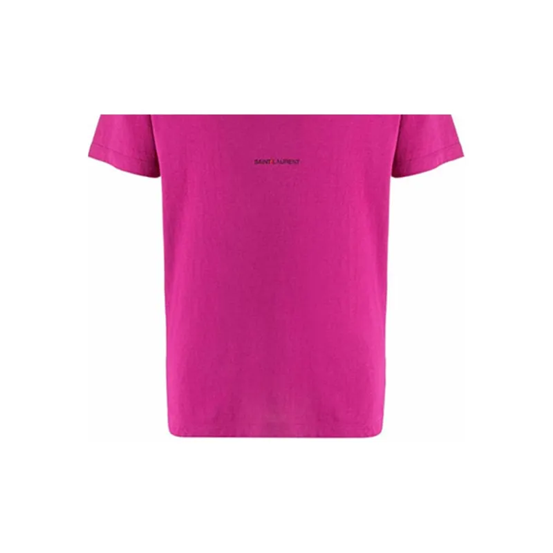 SAINT LAURENT T Shirt Men's Rose Red-5