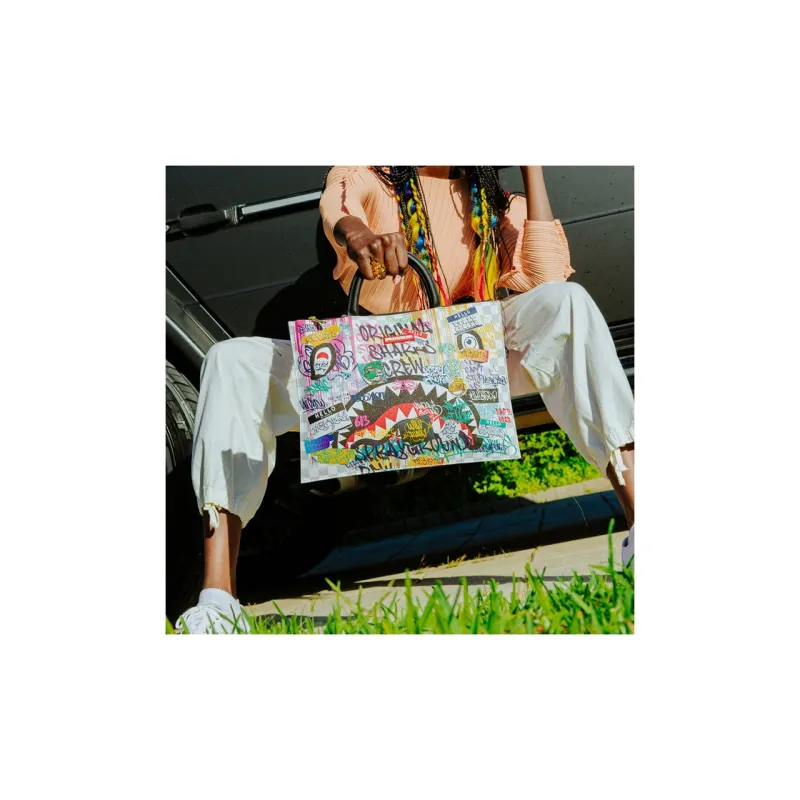 SPRAYGROUND Artificial Leather Handheld Laptop Bag Regular Unisex Multicolor-3
