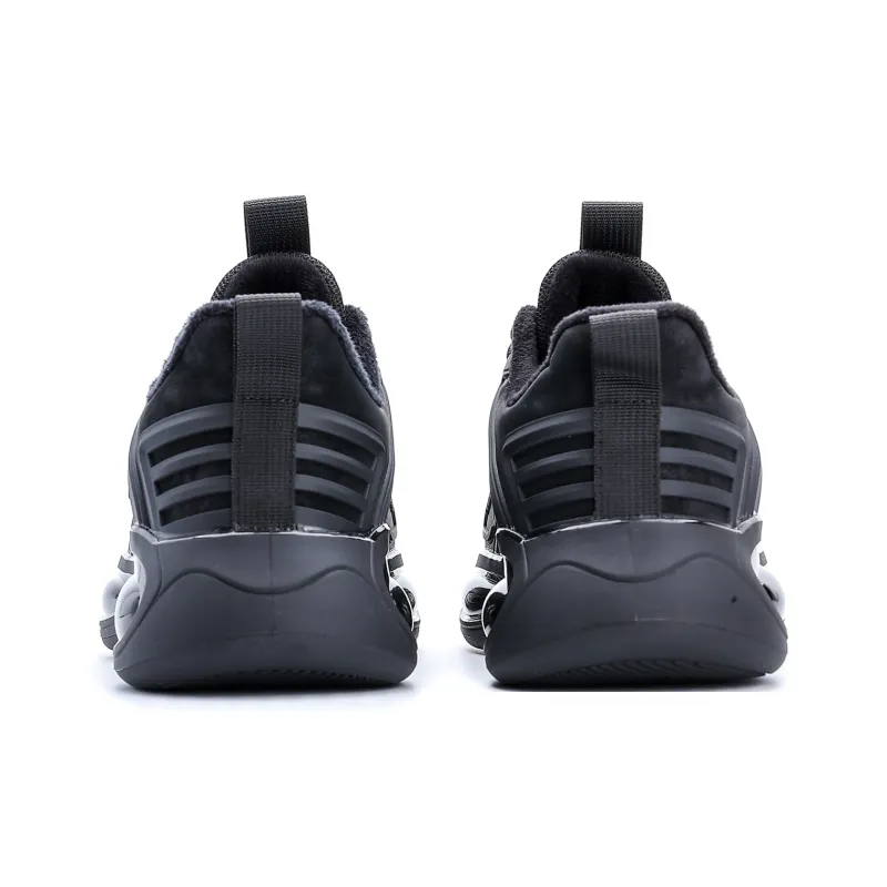 POLUDIYIPI Running Shoes Men Low Top Black Pea Green-4