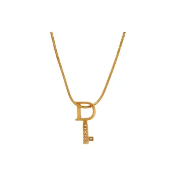 DIOR Logo Key Necklace